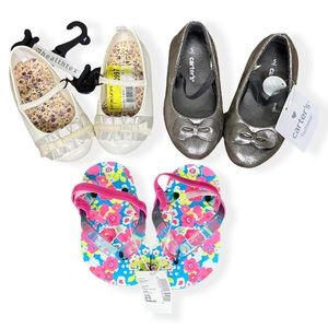 3 Pairs of New With Tags Toddler Shoes Size 4-5 Bundle